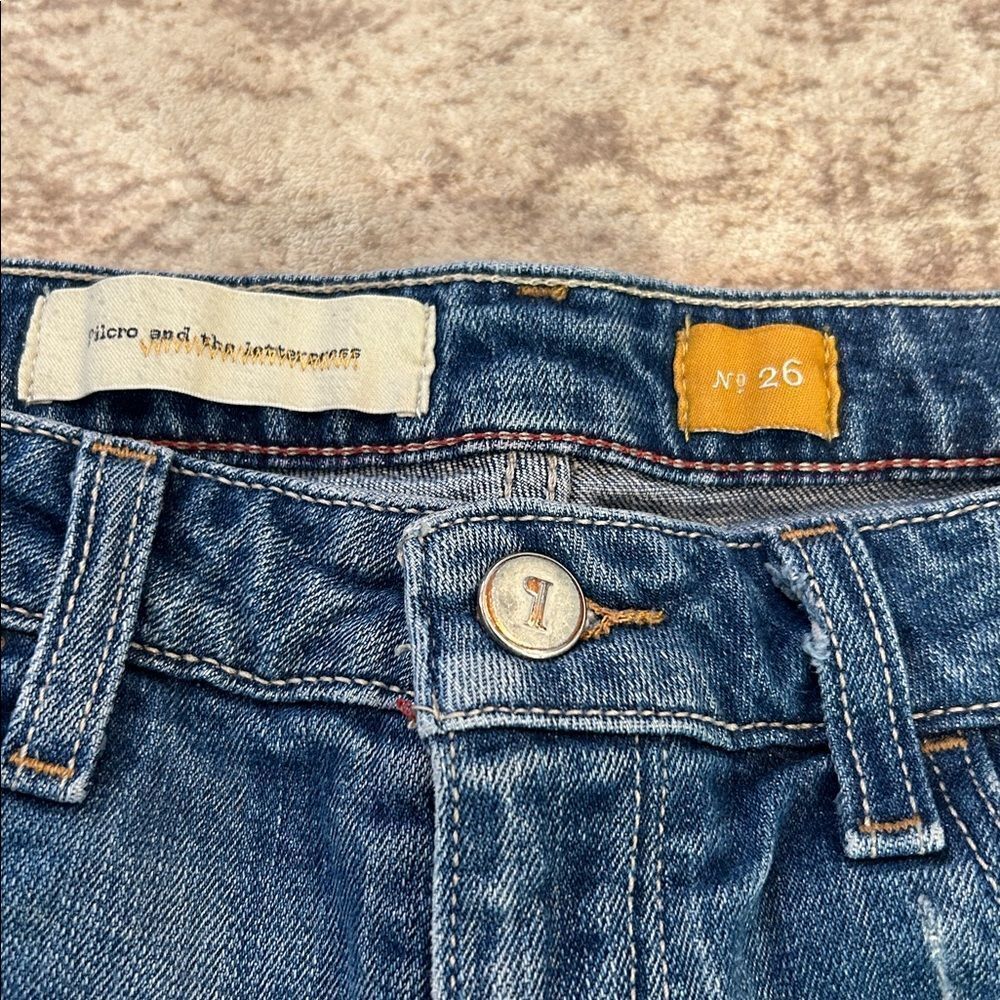 Anthropologie Pilcro and the letter press Blue Denim Shorts size 26 - Picture 3 of 7